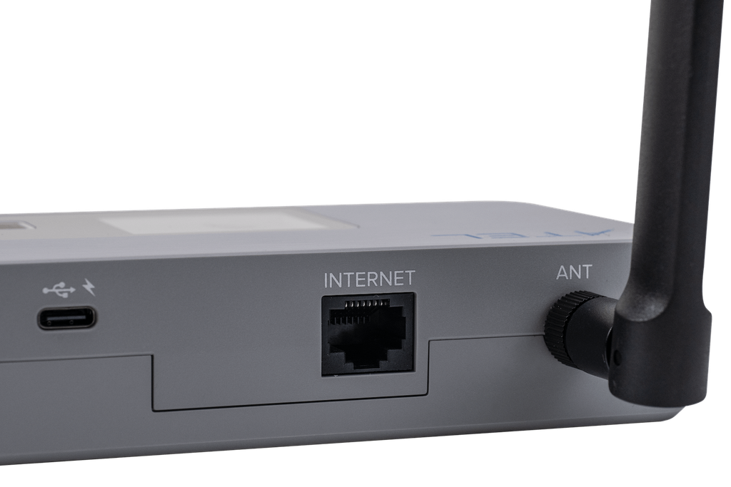 ATEL Axis V810A - Base LTE Router - new extended 2500 mAh battery, antenna, LCD screen